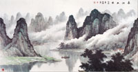 古典山水风景画